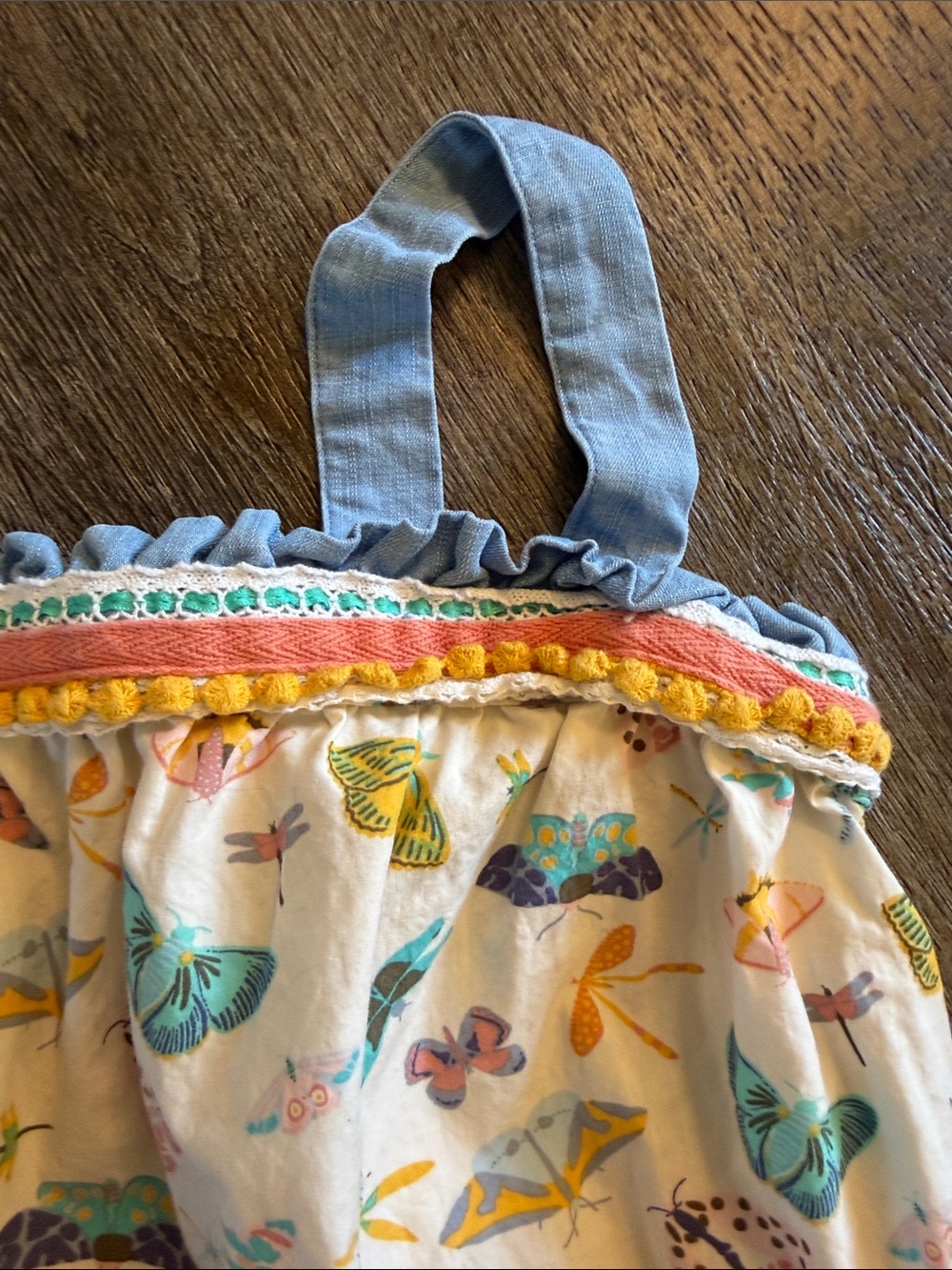 Matilda Jane Lets Go Together Love Bug Dress Tiered Butterfly Ruffle Size 8 - Picture 2 of 4